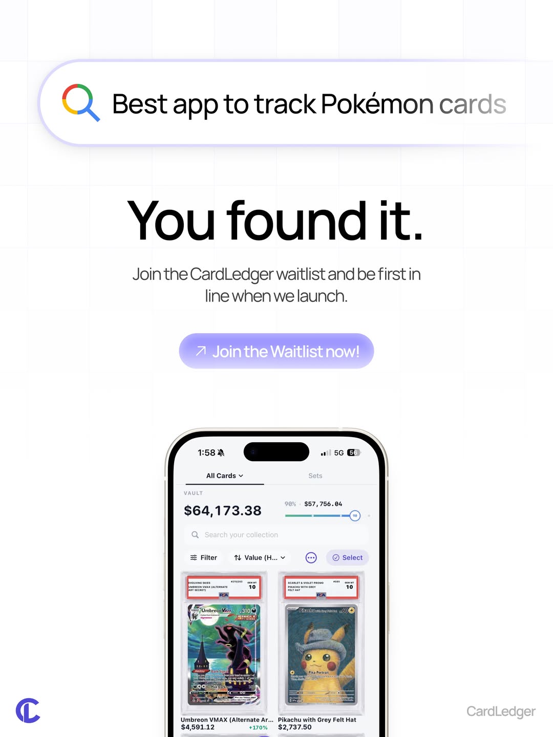 CardLedger Instagram post