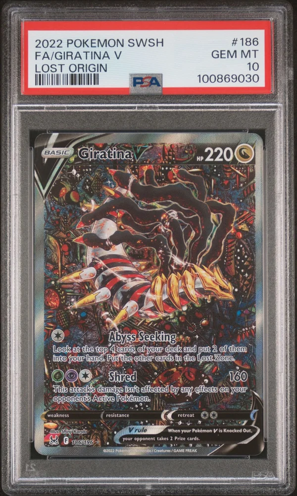 PSA 10 Giratina V 186/196