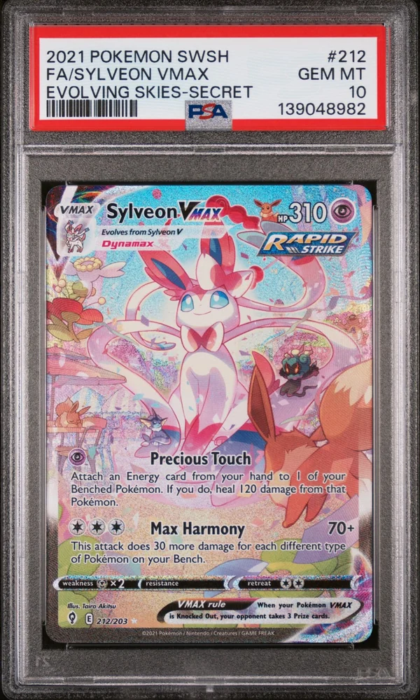PSA 10 Sylveon VMAX 212/203